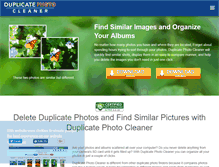 Tablet Screenshot of duplicatephotocleaner.com